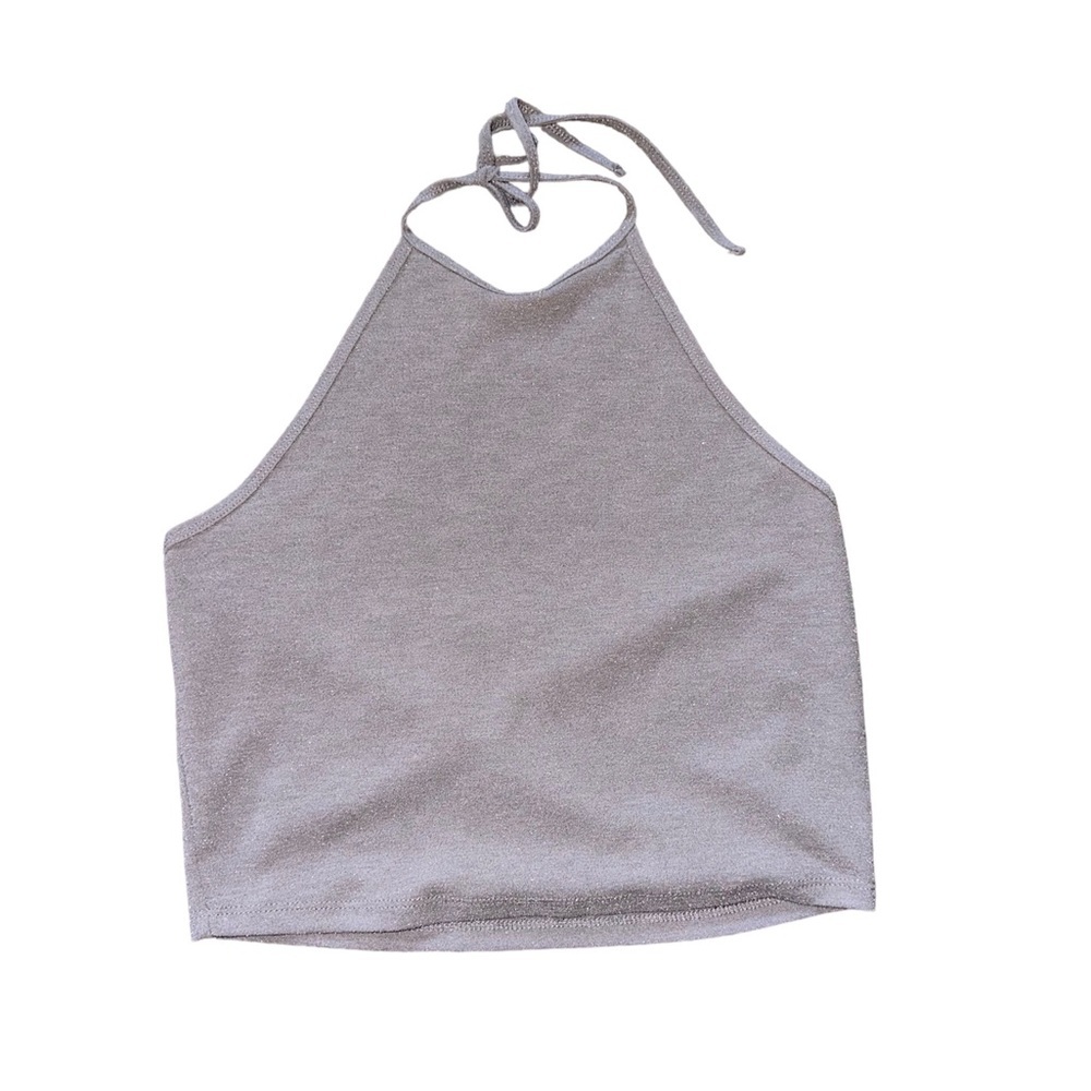Garage Silver Shimmer Top